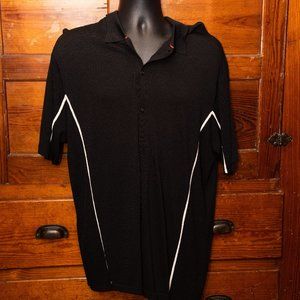 Claiborne men's XL black button-up shirt